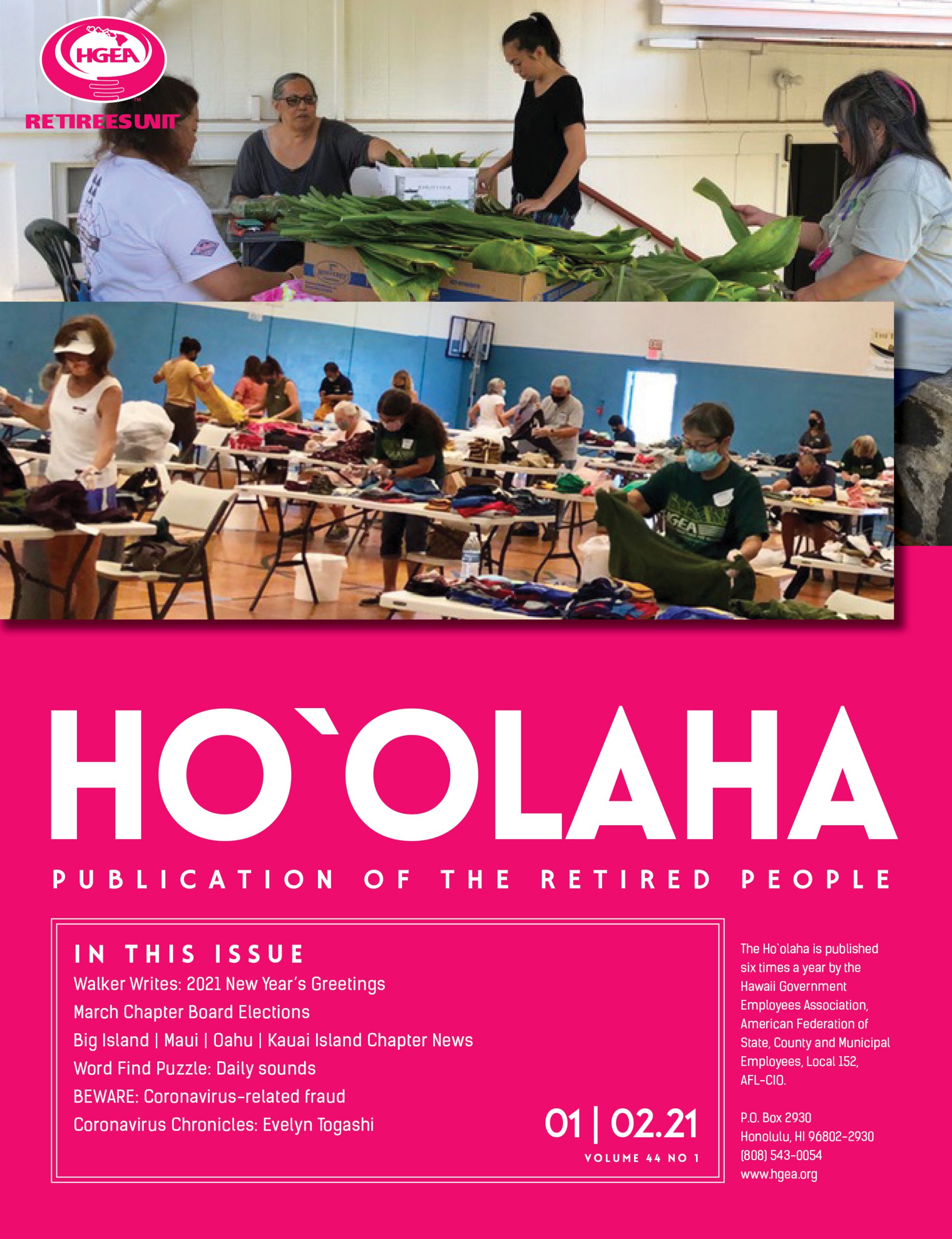 Ho`olaha, January-February, 2021